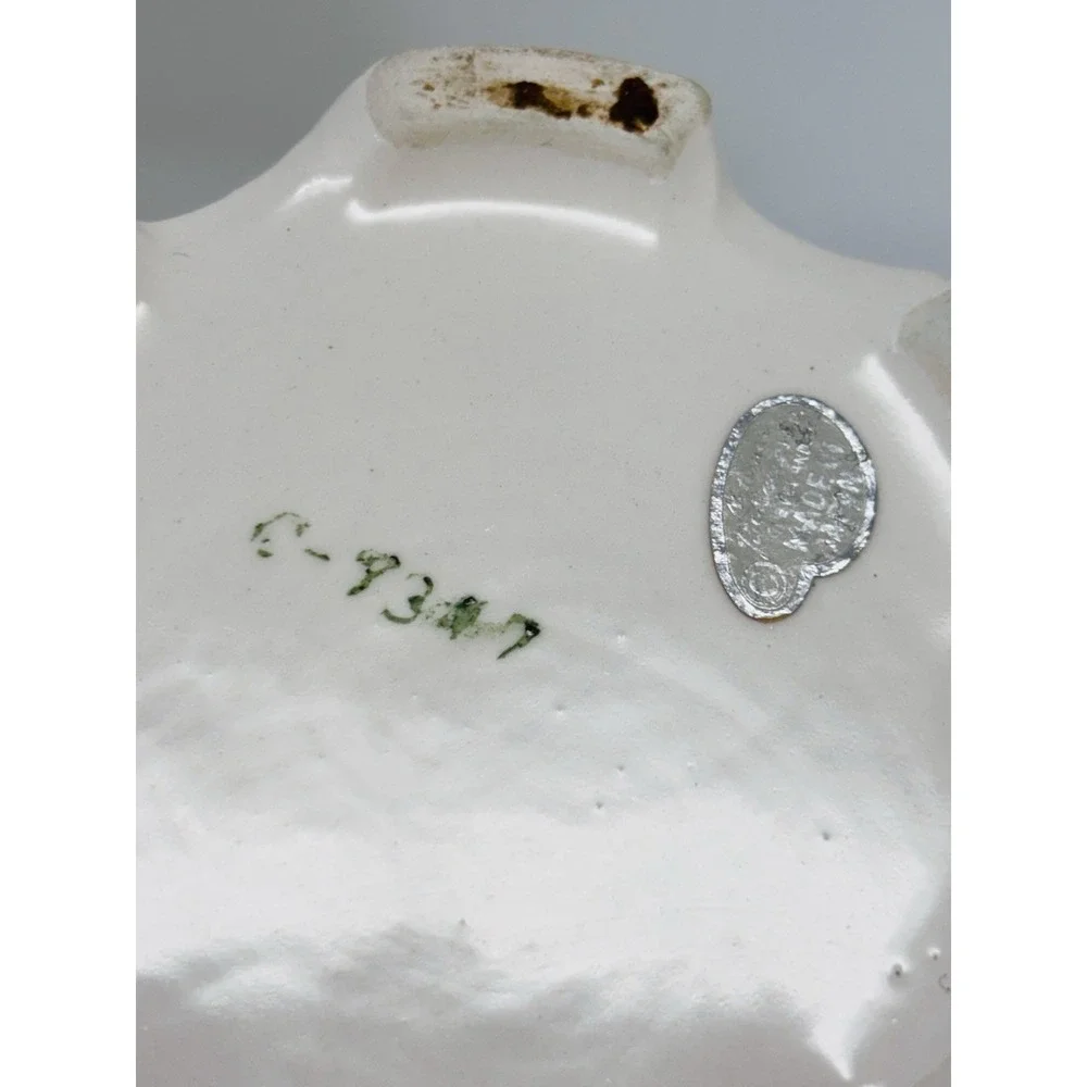 Vintage National Potteries Cleveland Pottery White Planter Vase Cottagecore
